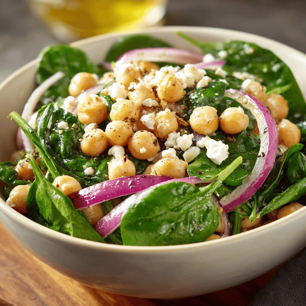 Spinach and Chickpea Salad: A Nutritious and Delicious Delight