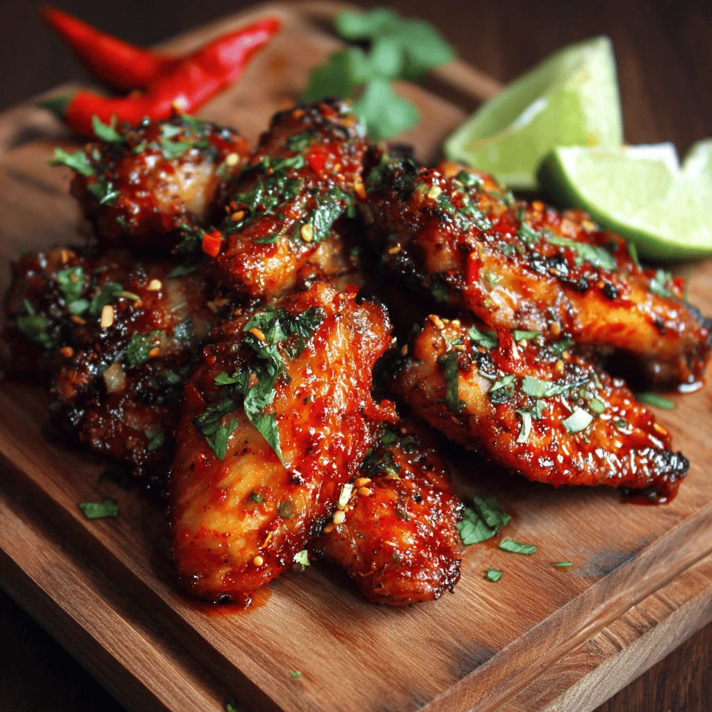Spicy Sriracha Chicken Wings: A Fiery Flavor Adventure