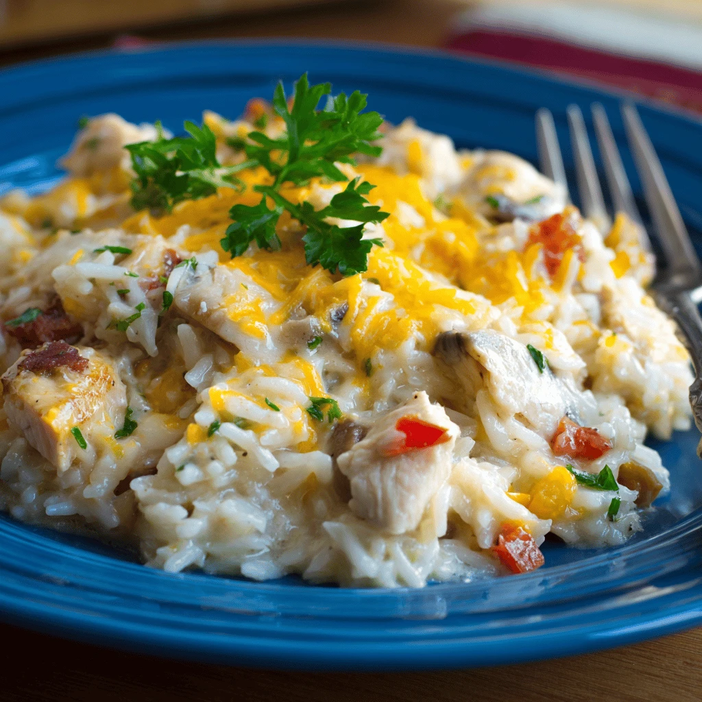Easy Crockpot Chicken Casserole