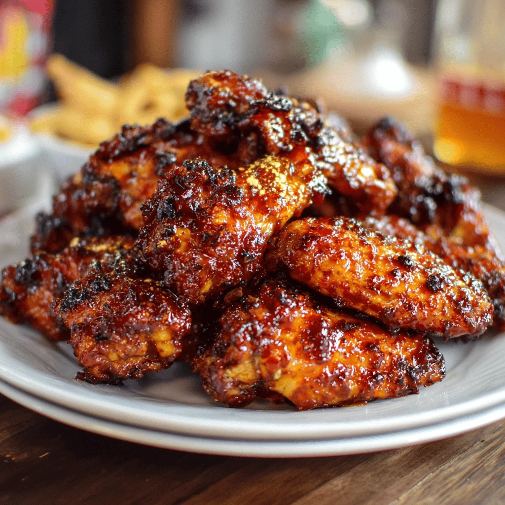 Sweet Honey BBQ Chicken Wings