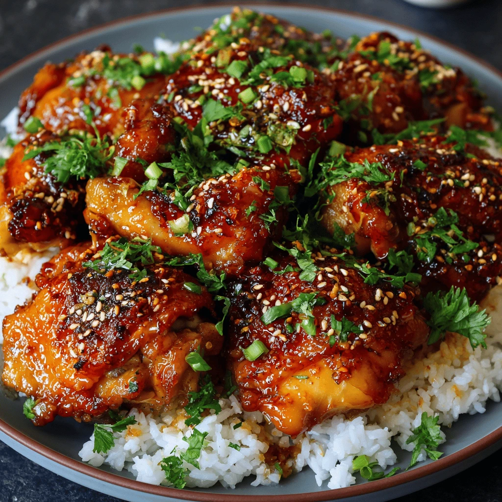 Spicy Honey Garlic Chicken Easy Dinner