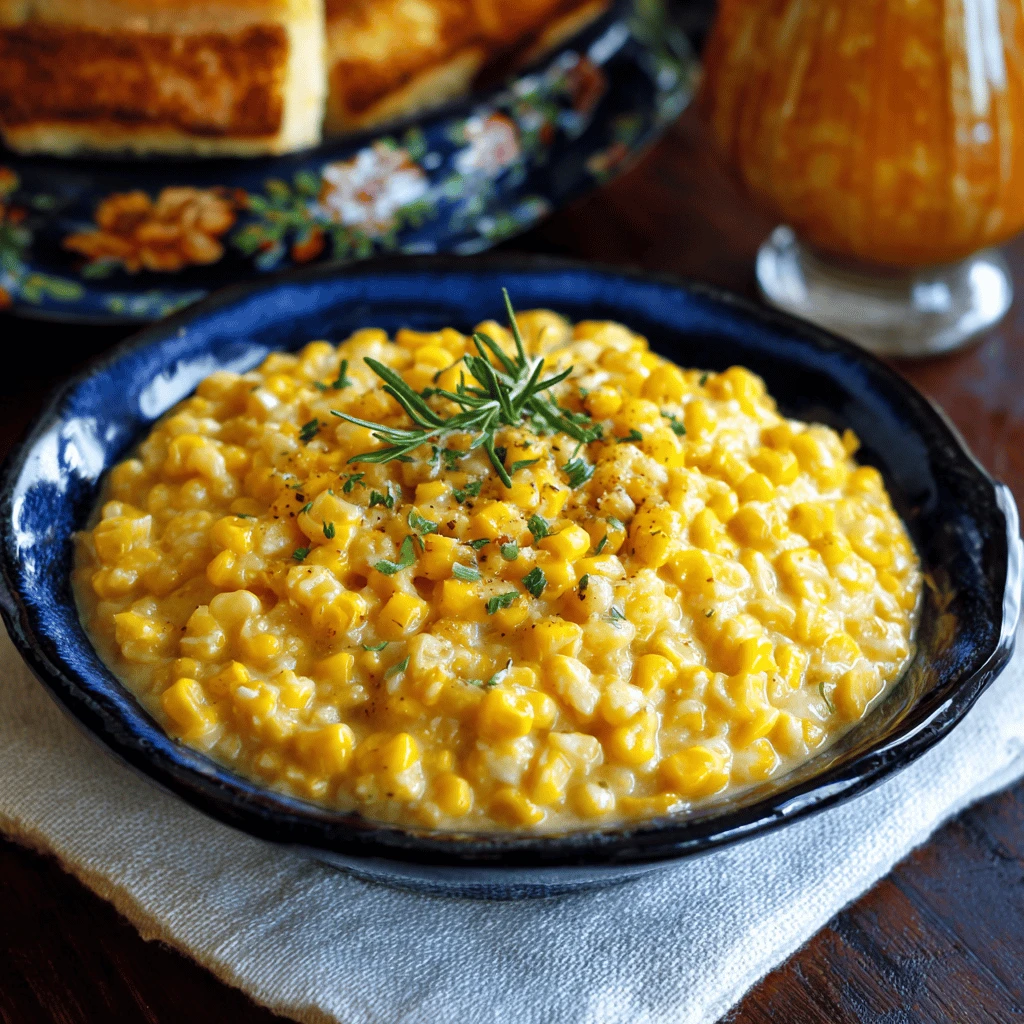 Creamed Corn for Thanksgiving Dinner