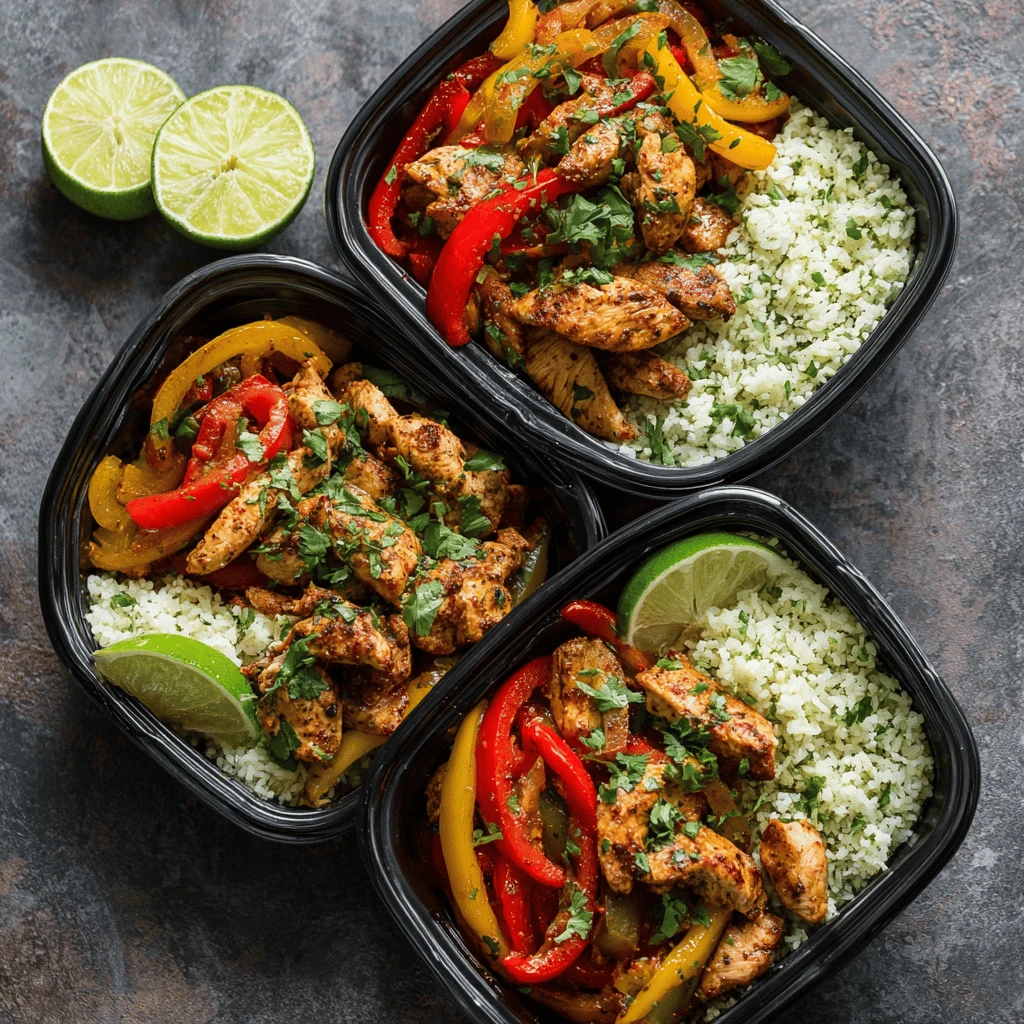 Chicken Fajita Meal Prep Bowls: Your Healthy & Flavorful Lunch Solution