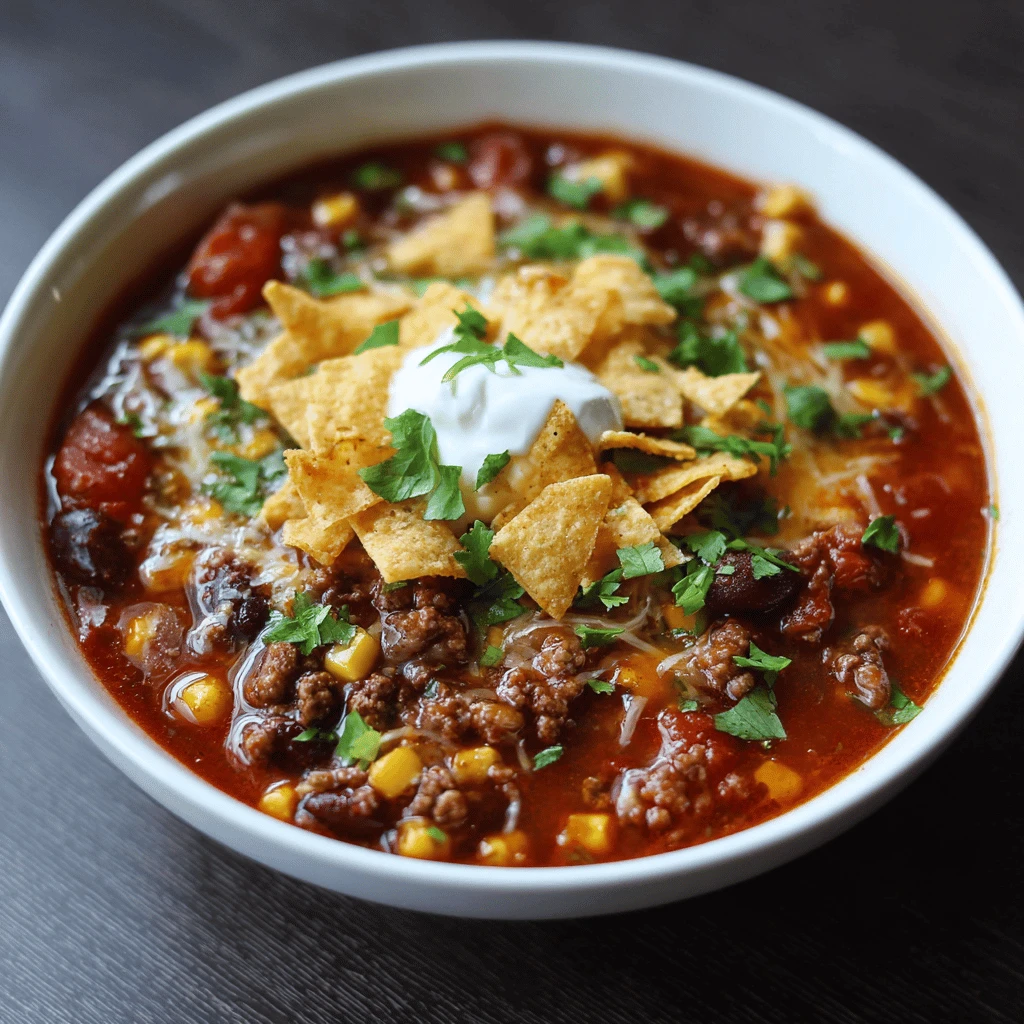 Crockpot Taco Soup