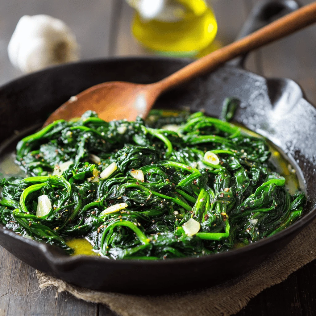 Sautéed Spinach with Garlic and Olive Oil: A Simple & Flavorful Delight