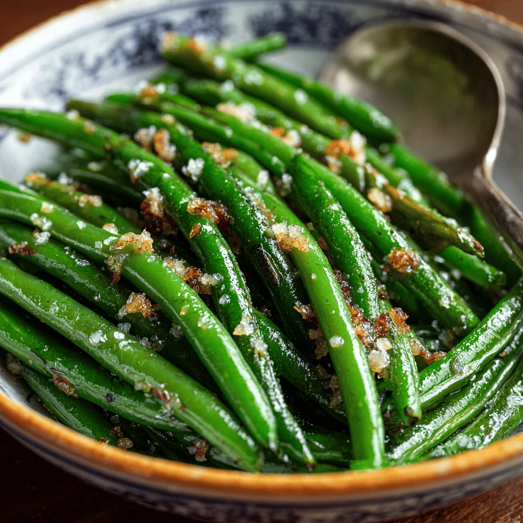 Garlic Butter Green Beans for Thanksgiving