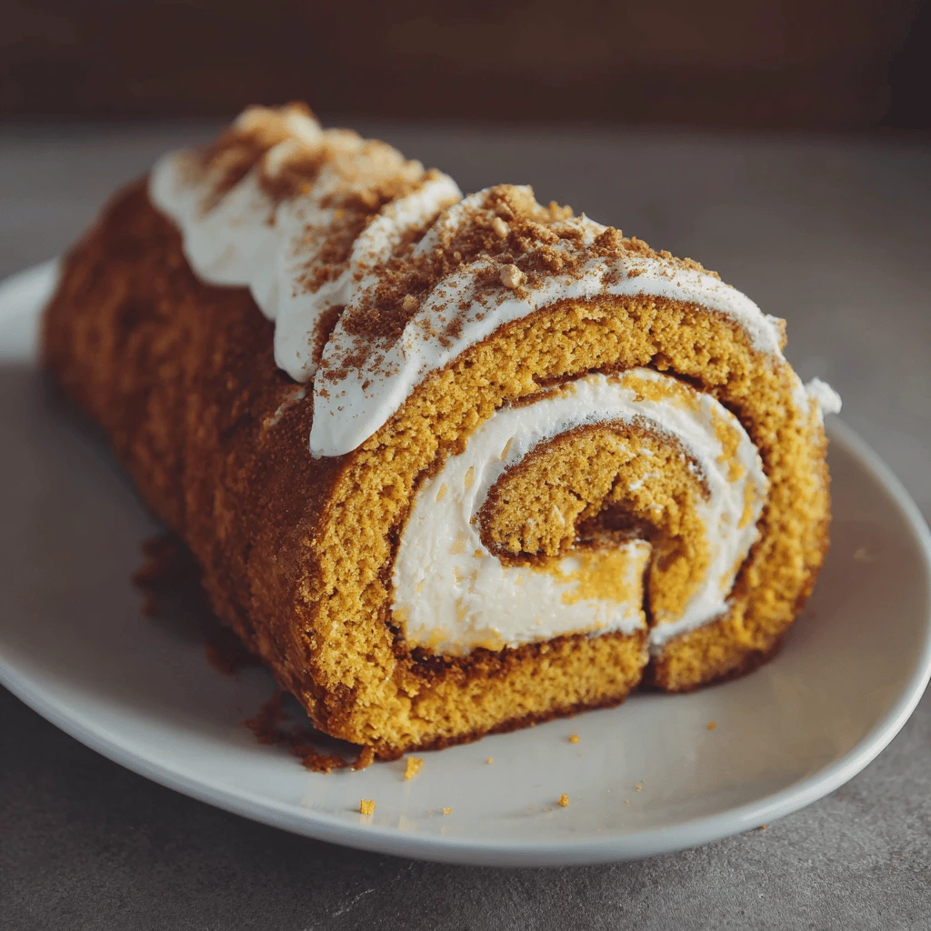 Pumpkin Roll Cake for Thanksgiving