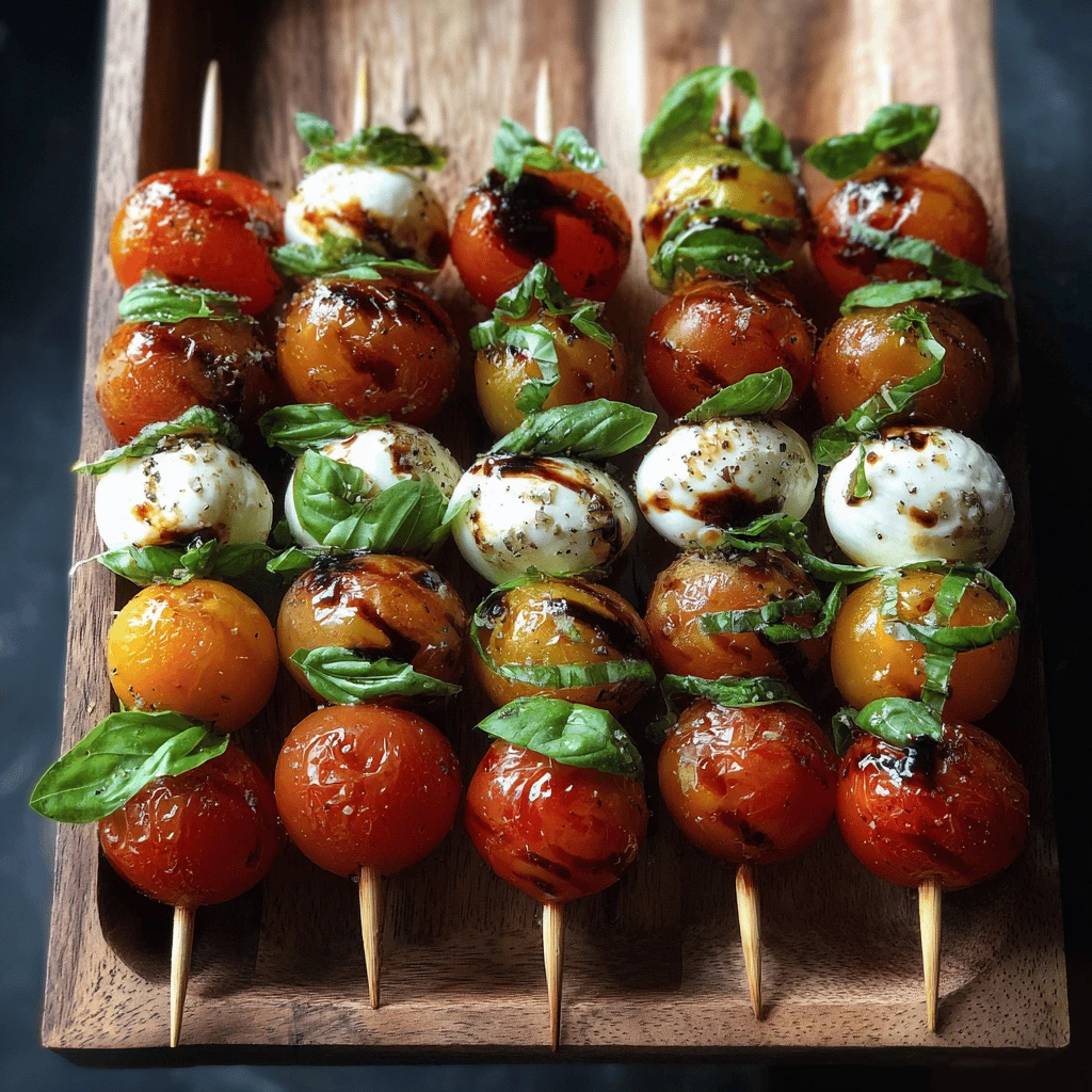 Caprese Skewers for Thanksgiving: A Festive & Fresh Appetizer