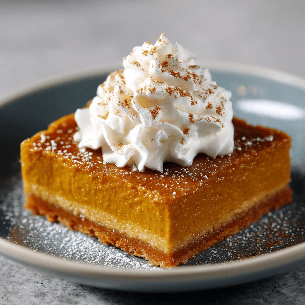 Pumpkin Pie Bars: Thanksgiving Desserts