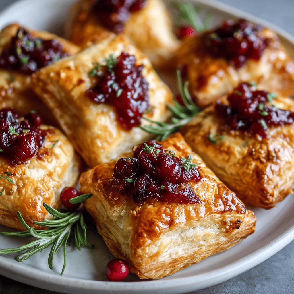 Cranberry Brie Puff Pastry: Thanksgiving Appetizer Perfection