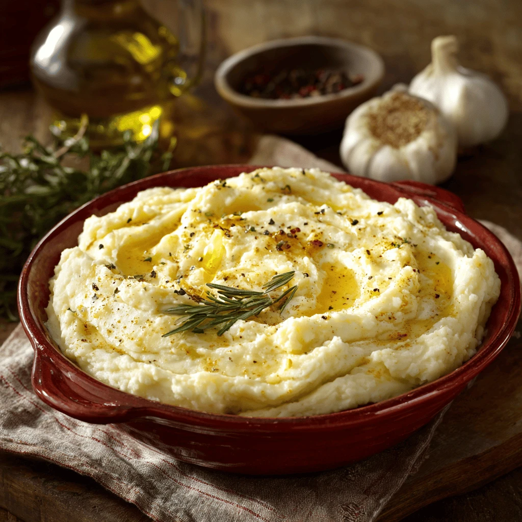Creamy Garlic Mashed Potatoes Thanksgiving Recipes