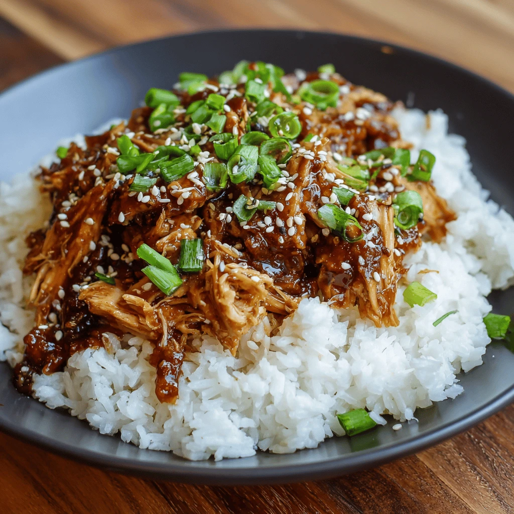 Easy Crockpot Teriyaki Chicken