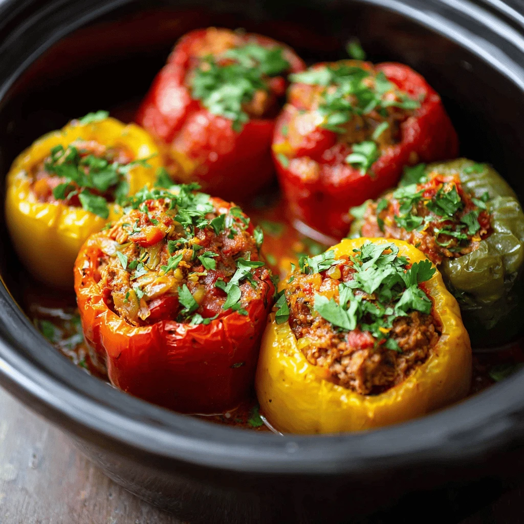 Slow Cooker Stuffed Peppers: Effortless Flavor for Any Night