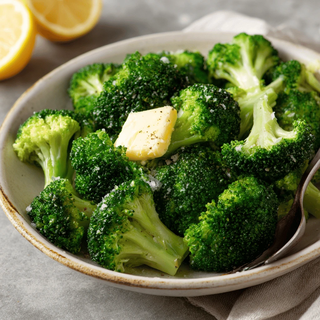 Easy Steamed Broccoli with Butter