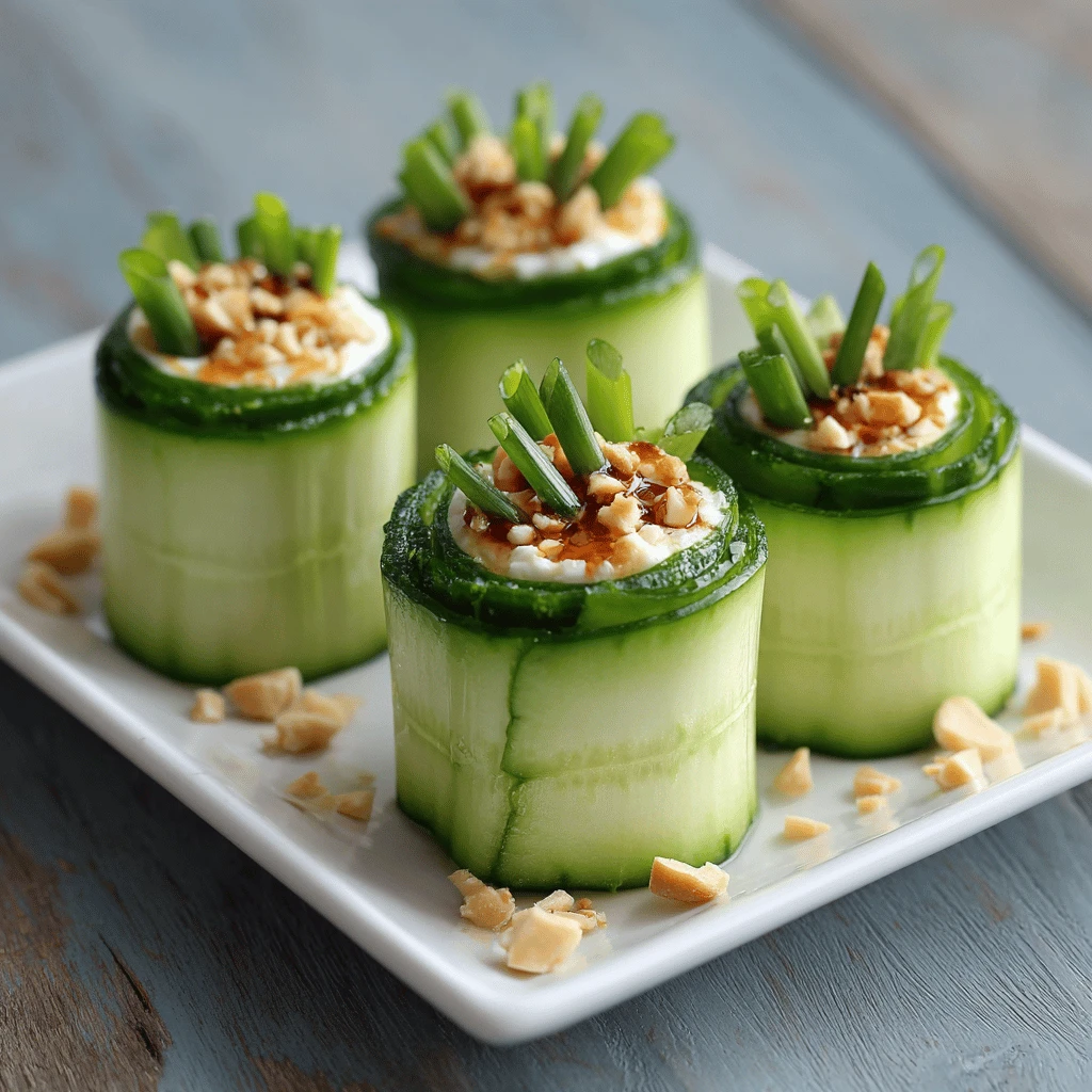 Cucumber Roll-Ups: Healthy Snacks