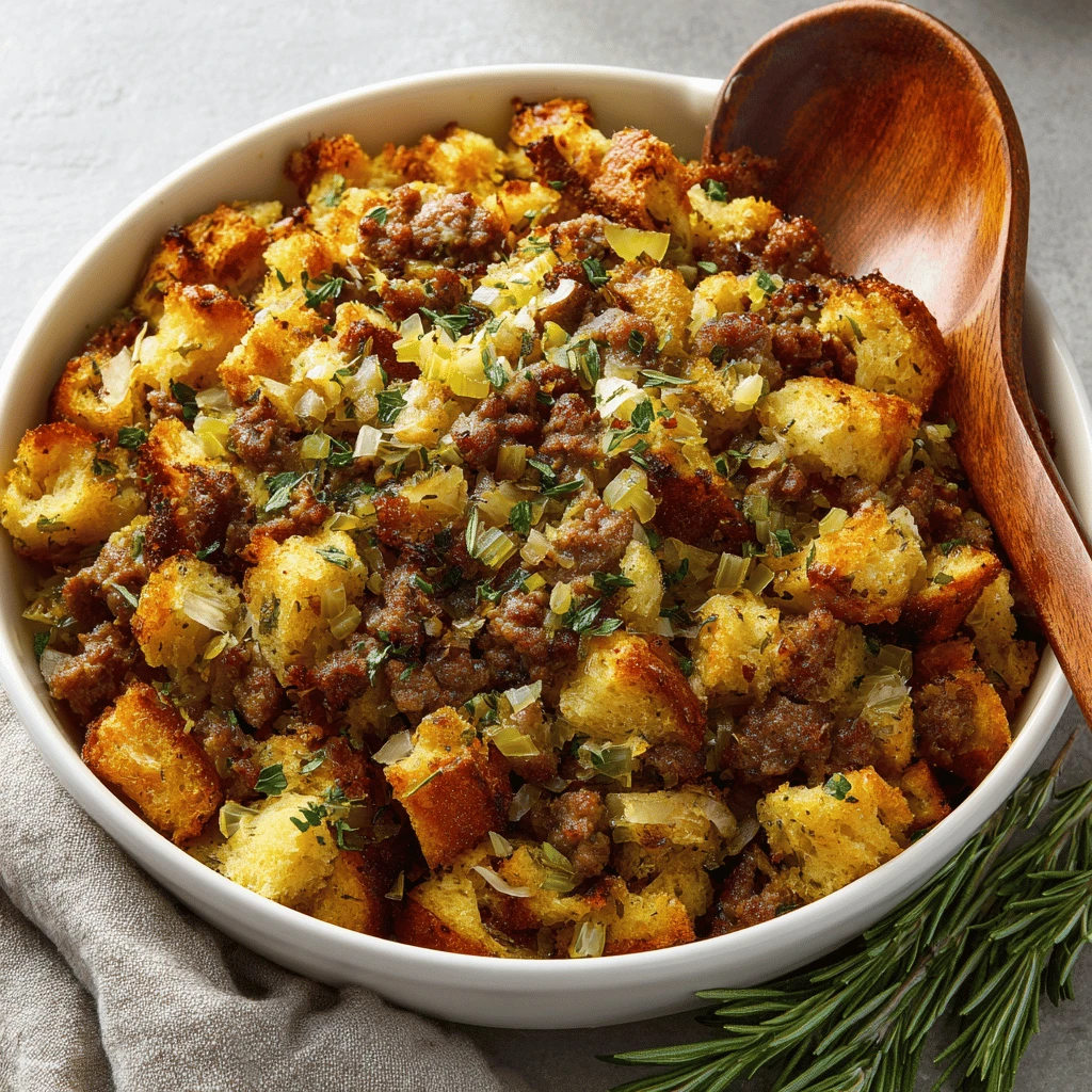 Sausage Herb Stuffing for Thanksgiving