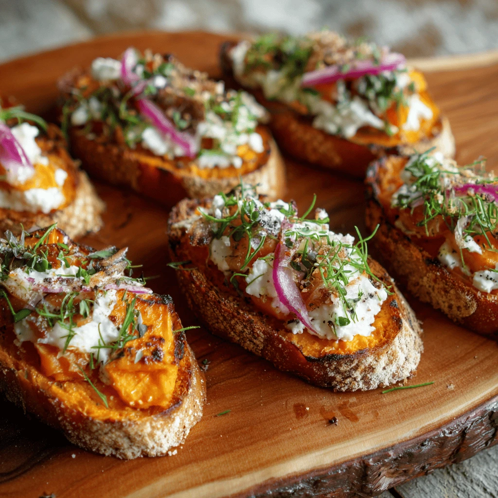 Sweet Potato Crostini: The Perfect Thanksgiving Appetizer