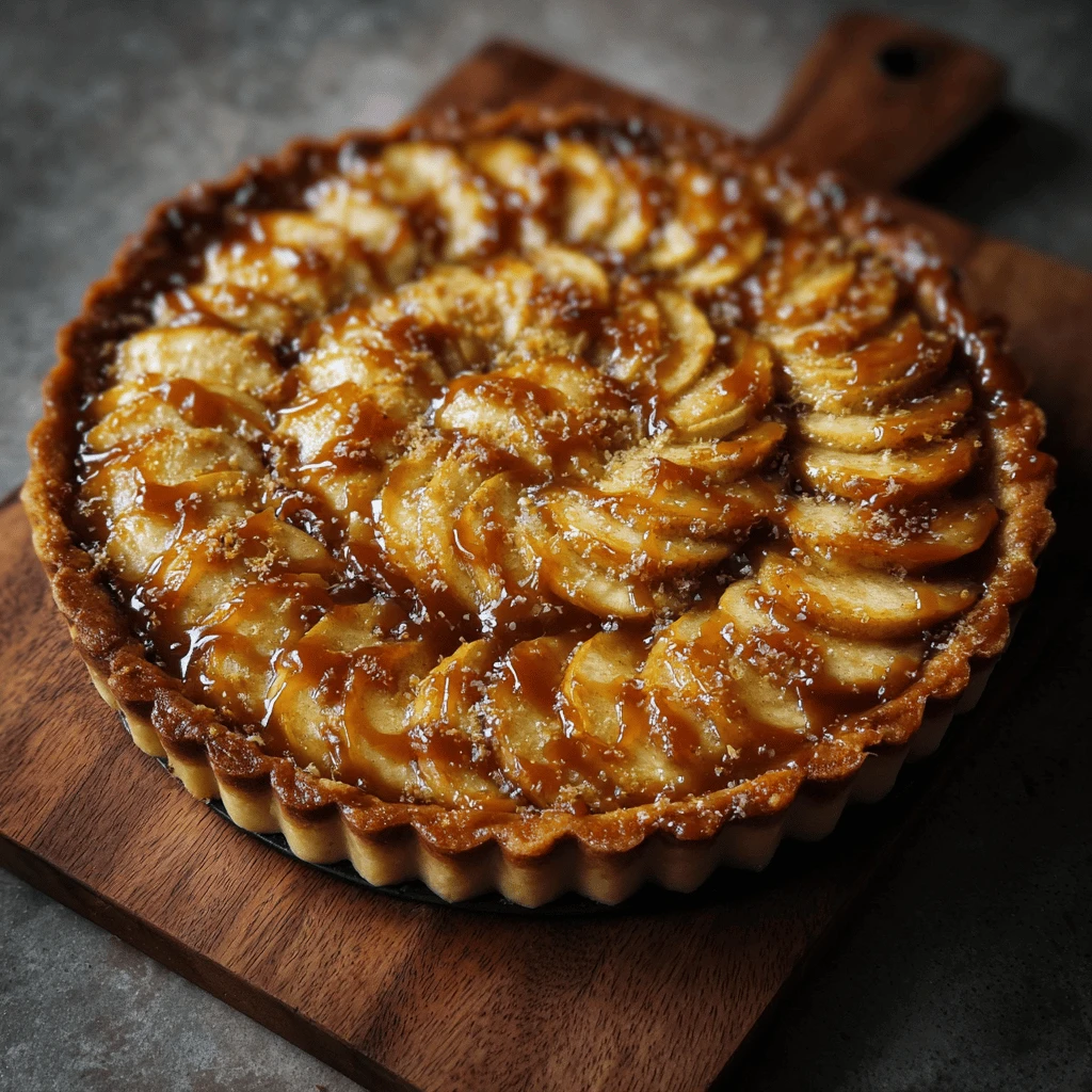 Apple Caramel Tart for Thanksgiving