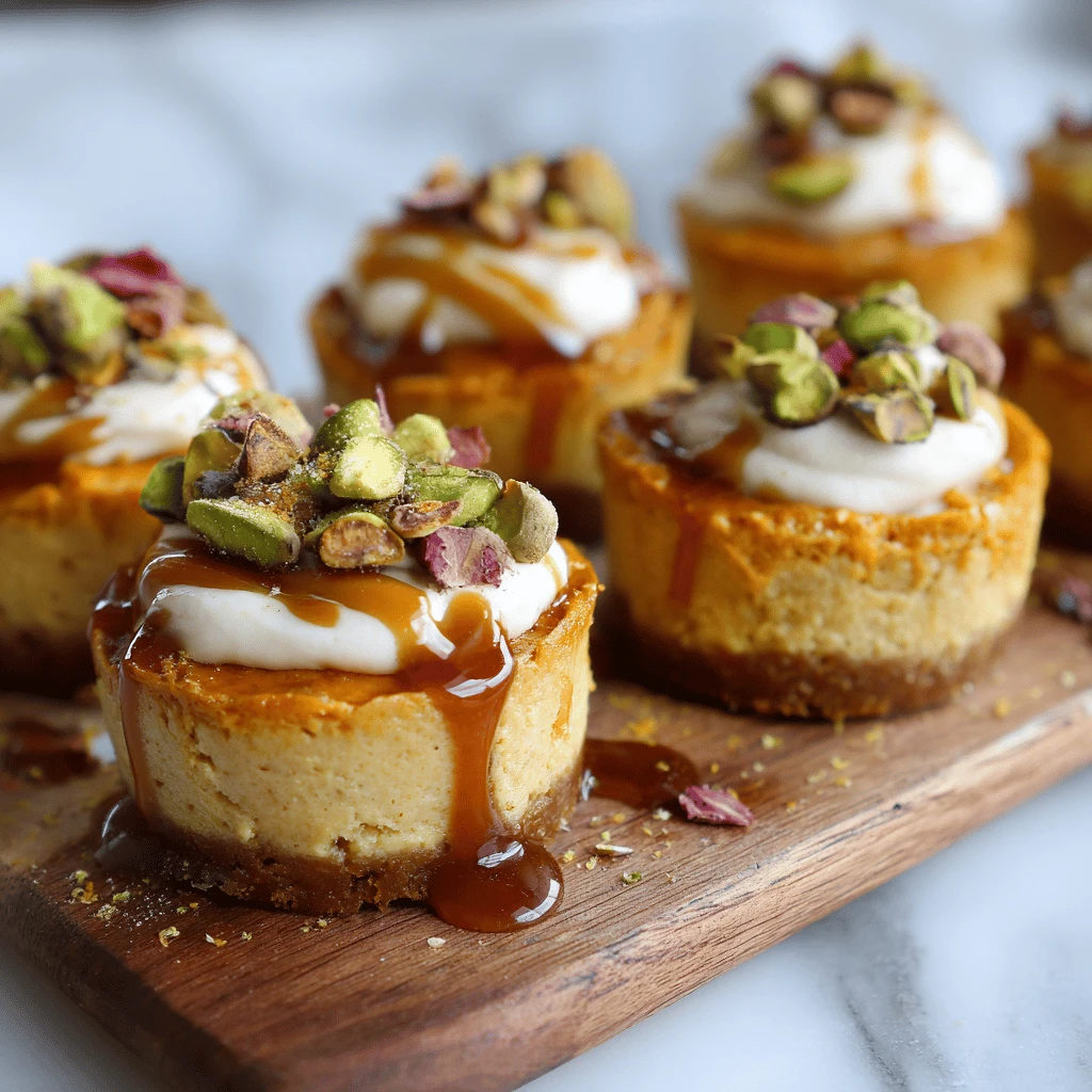 Mini Sweet Potato Cheesecakes for Thanksgiving