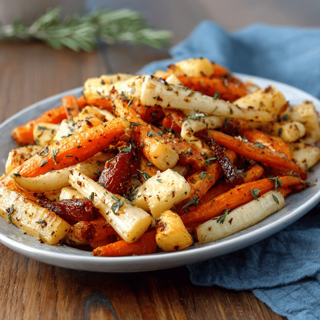 Herb Roasted Carrot and Parsnip Medley for Thanksgiving