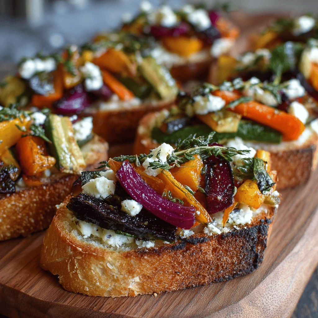 Roasted Veggie Crostini for Thanksgiving: A Festive Appetizer