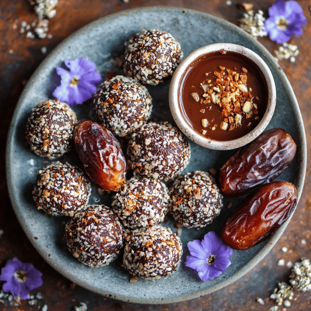 Chocolate Date Bites Snack