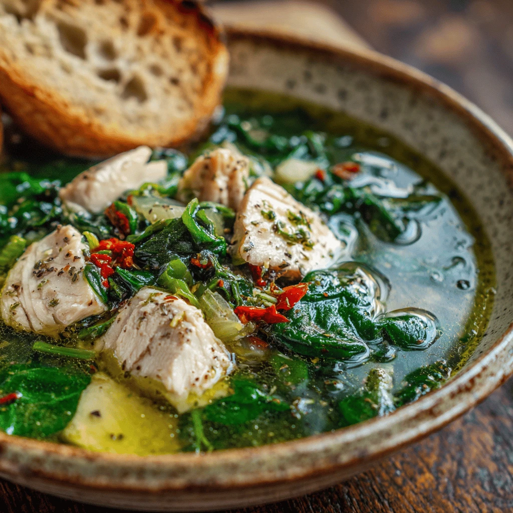 Spinach and Chicken Soup: A Nourishing and Delicious Recipe