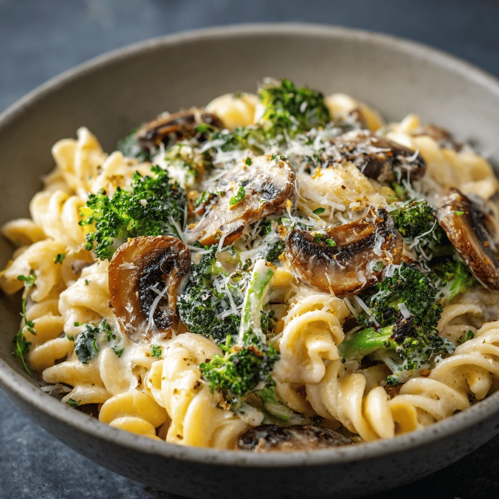 Broccoli and Mushroom Alfredo: A Creamy, Comforting Delight
