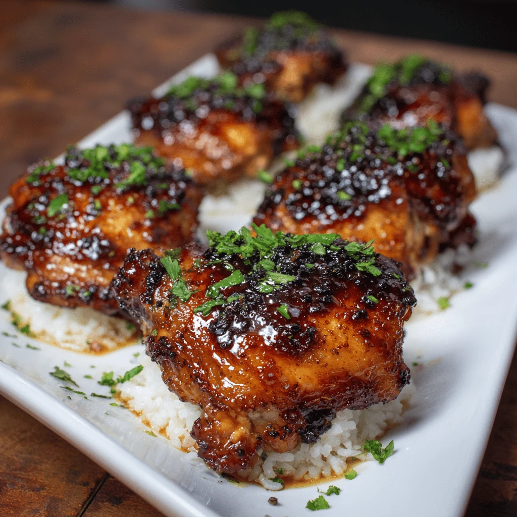 Honey Garlic Chicken Thighs