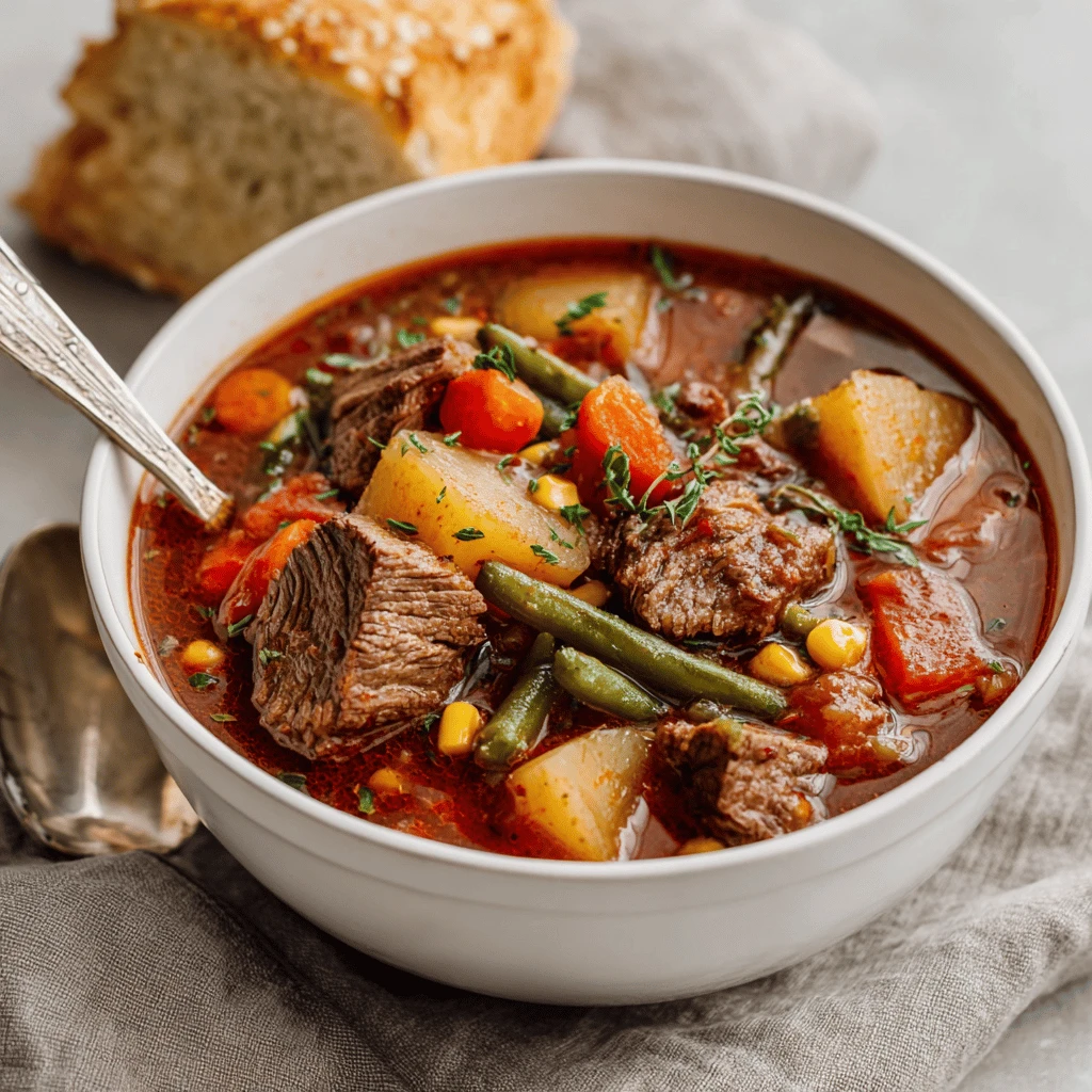Slow Cooker Beef and Vegetable Soup: A Hearty and Effortless Classic