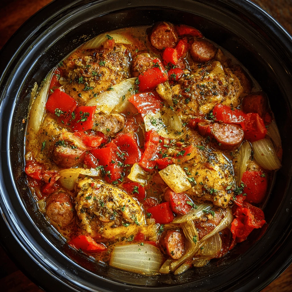 Slow Cooker Chicken and Sausage: A Flavorful Feast Made Easy