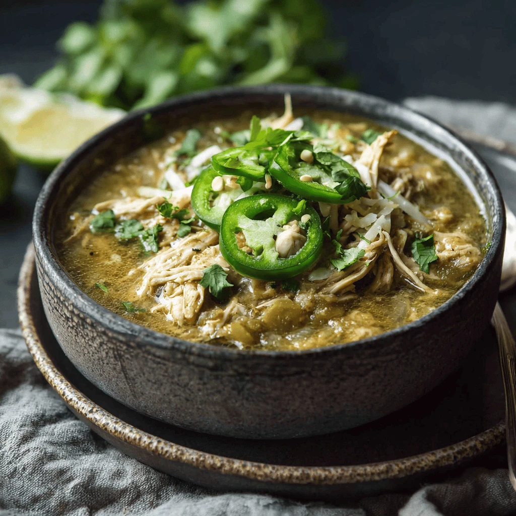 Easy Crockpot Chicken Chili Verde