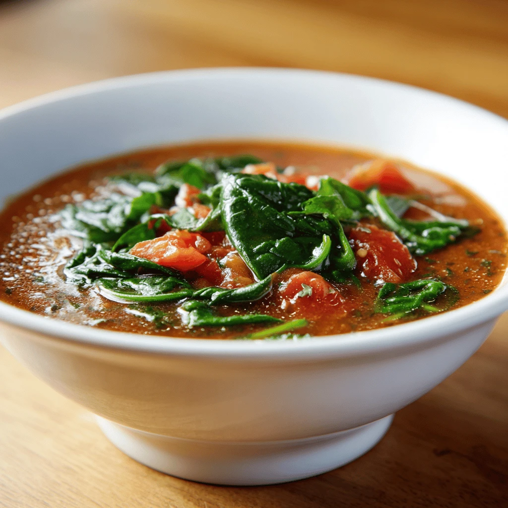 Spinach and Tomato Soup: A Hearty and Healthy Delight