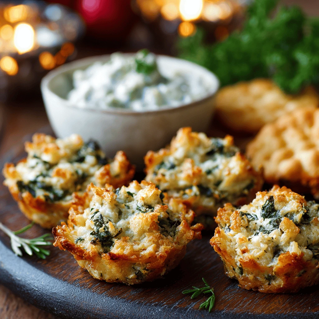 Cheesy Spinach Dip Bites for Thanksgiving: A Crowd-Pleasing Appetizer