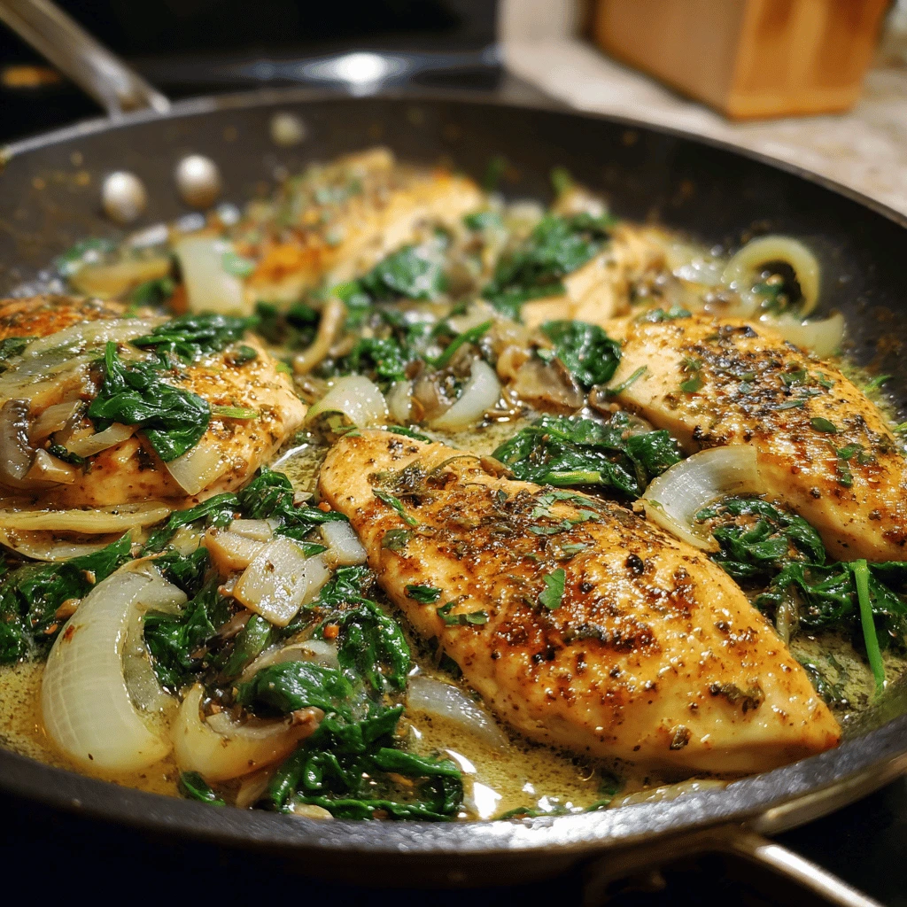 Spinach and Chicken Skillet Dinner: A One-Pan Wonder