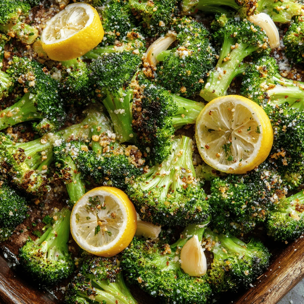 Oven-Roasted Broccoli with Lemon and Garlic