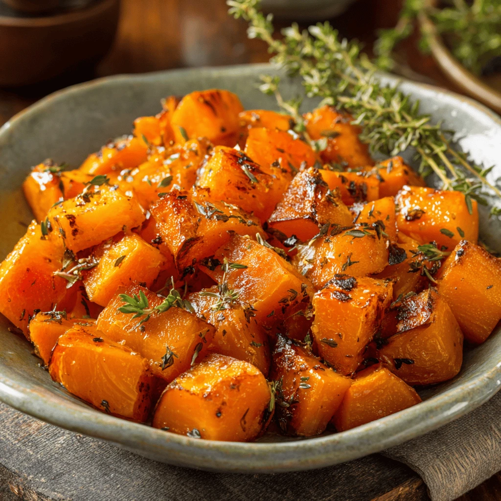 Roasted Butternut Squash with Thyme: The Perfect Thanksgiving Dish