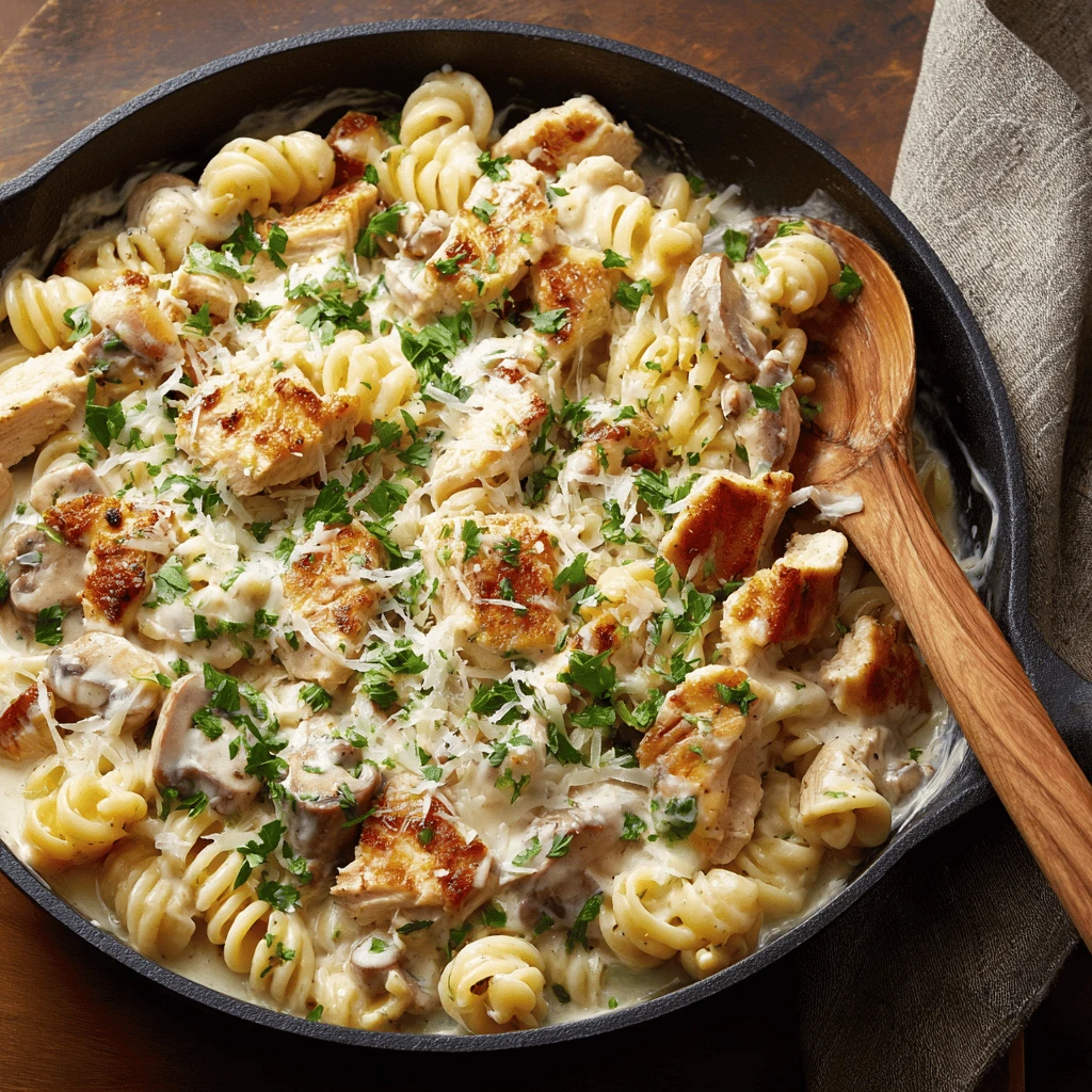 One-Pot Chicken Alfredo Easy Dinner