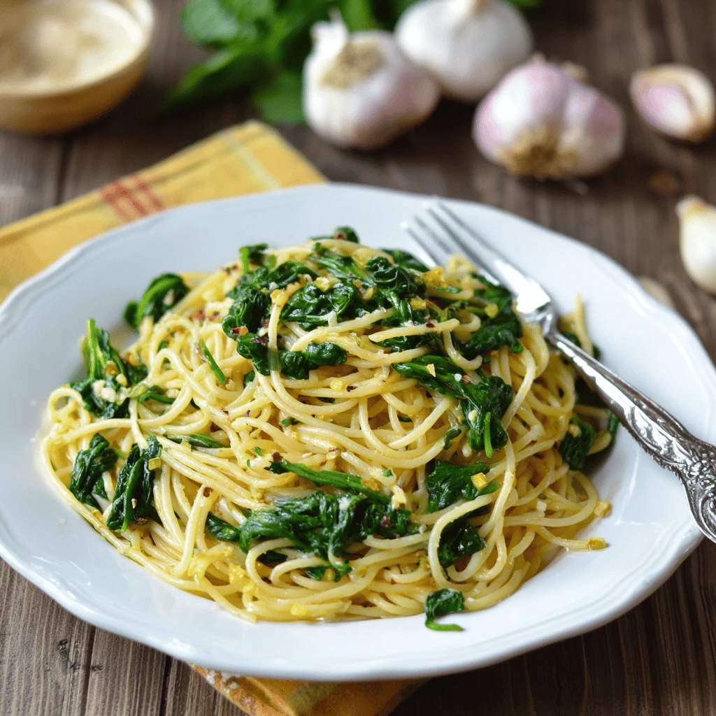 Spinach and Garlic Pasta: A Simple, Delicious, and Nutritious Meal