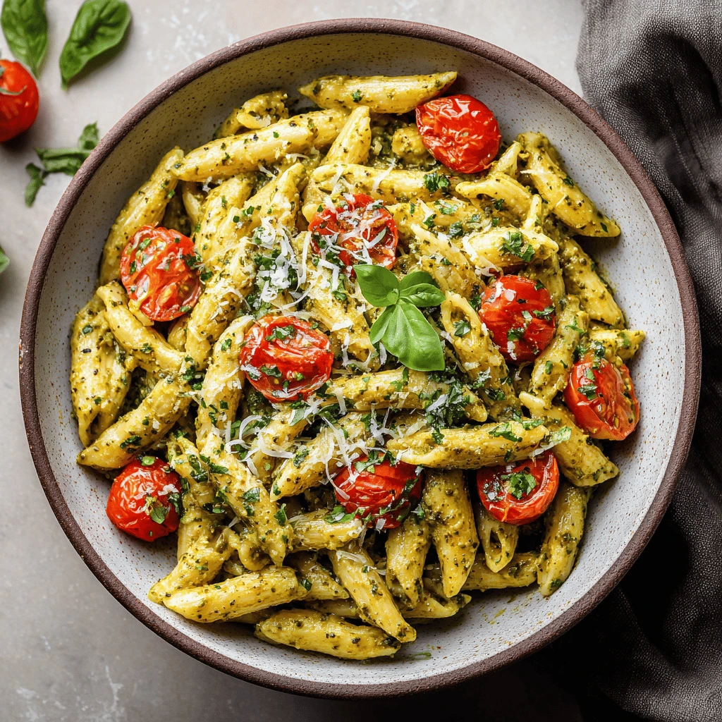 Easy Recipe Creamy Pesto Pasta