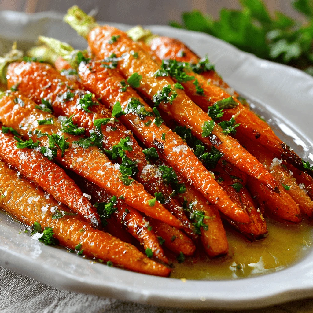 Garlic Butter Roasted Baby Carrots for Thanksgiving