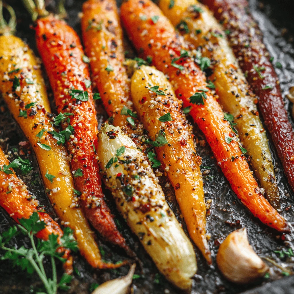 Garlic Herb Roasted Carrots for Thanksgiving