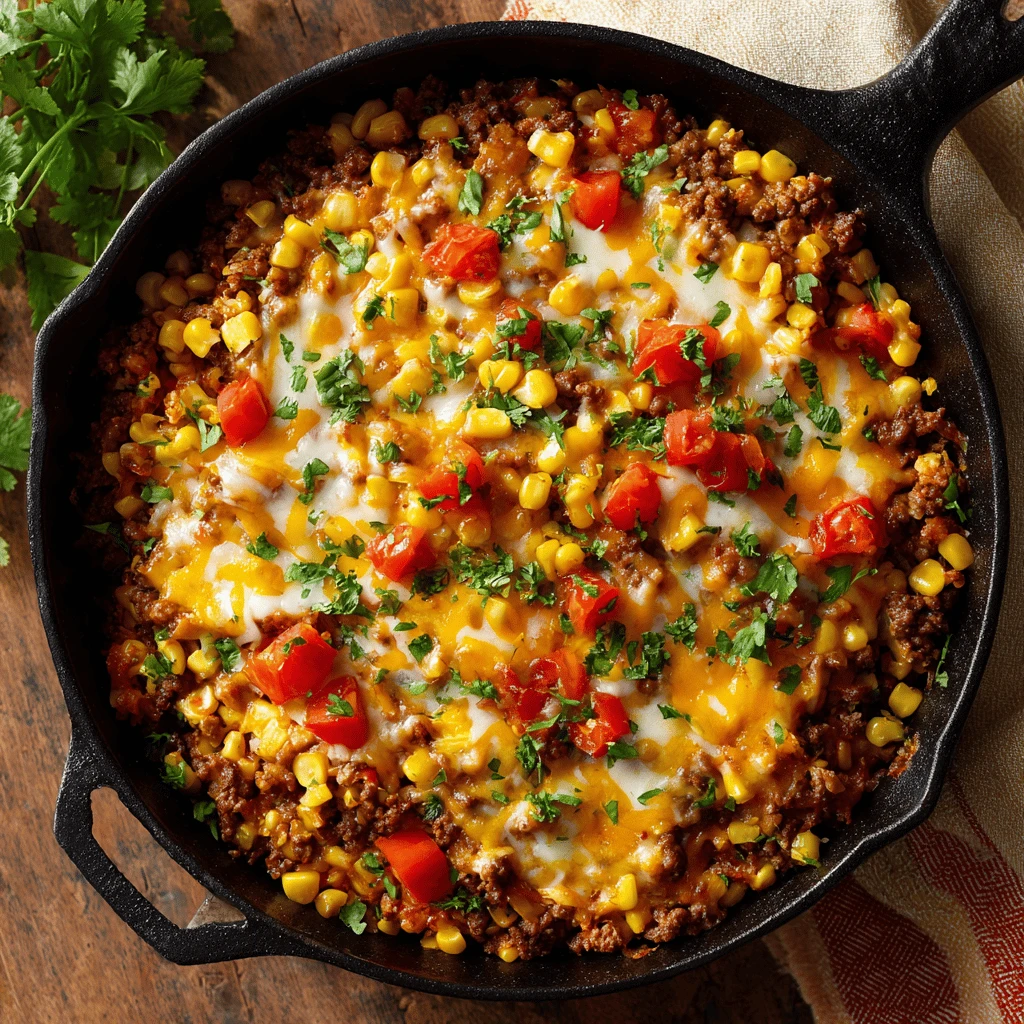 Ground Beef and Corn Skillet: A Quick & Delicious One-Pan Meal