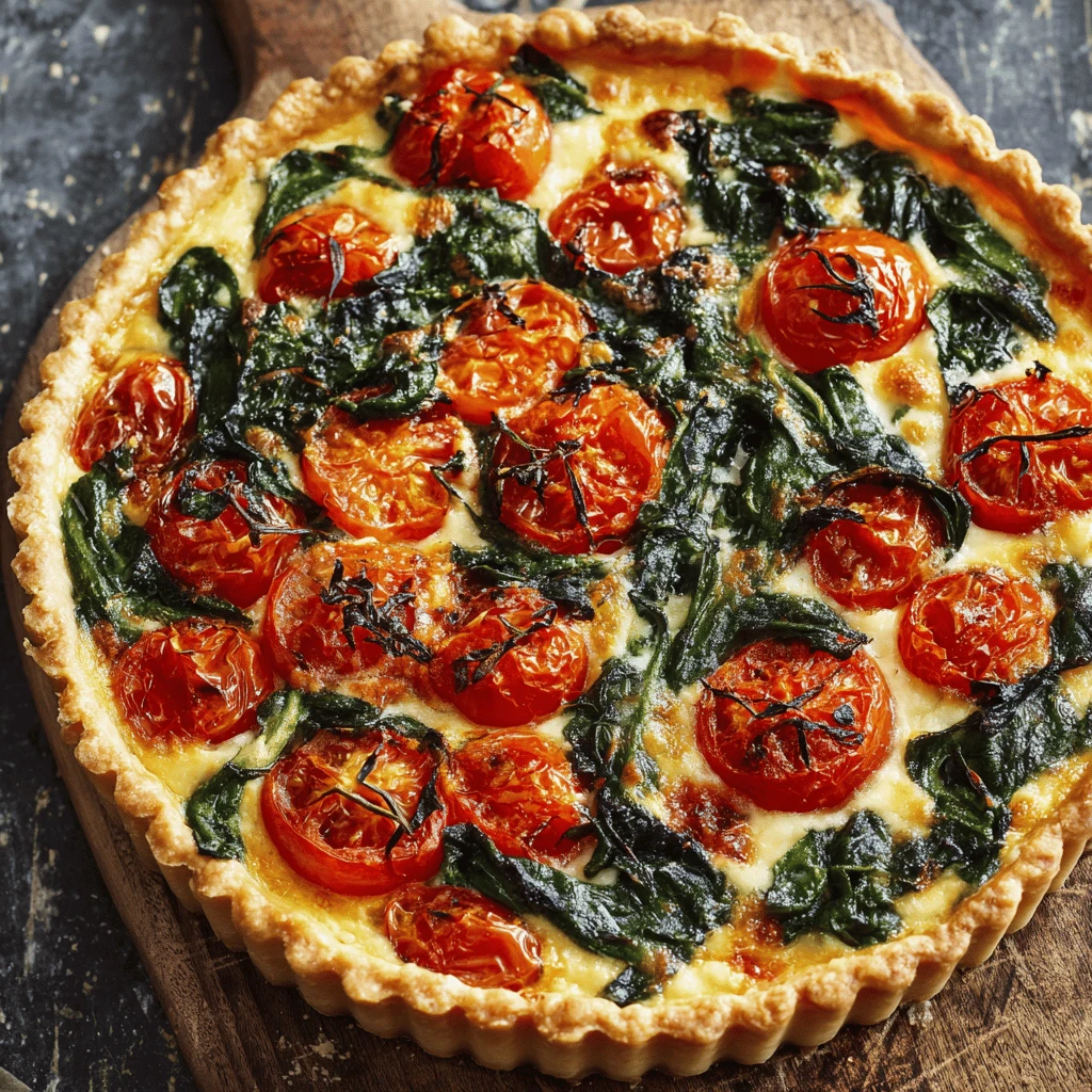 Spinach and Tomato Tart: A Savory Delight
