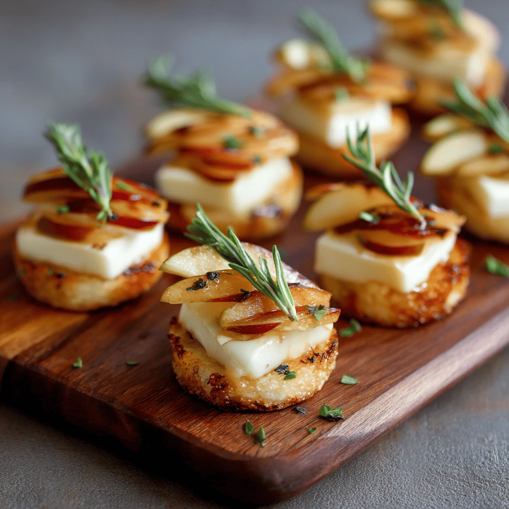 Mini Brie and Apple Bites: Thanksgiving Appetizers