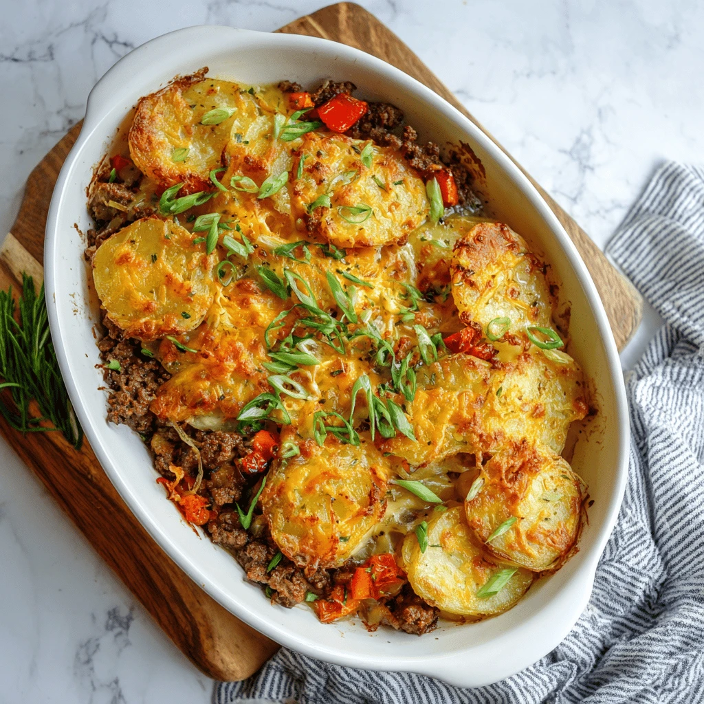 Easy Beef and Potato Casserole