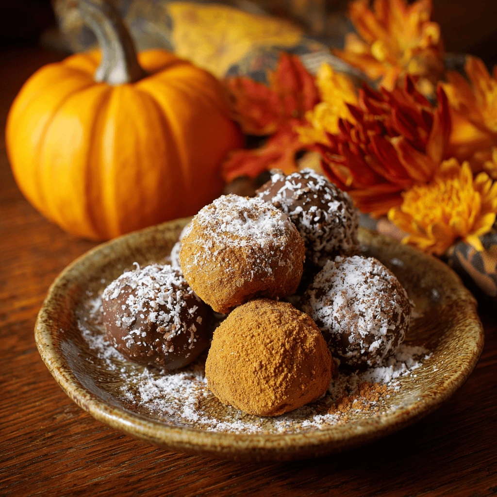 Pumpkin Pie Truffles for Thanksgiving