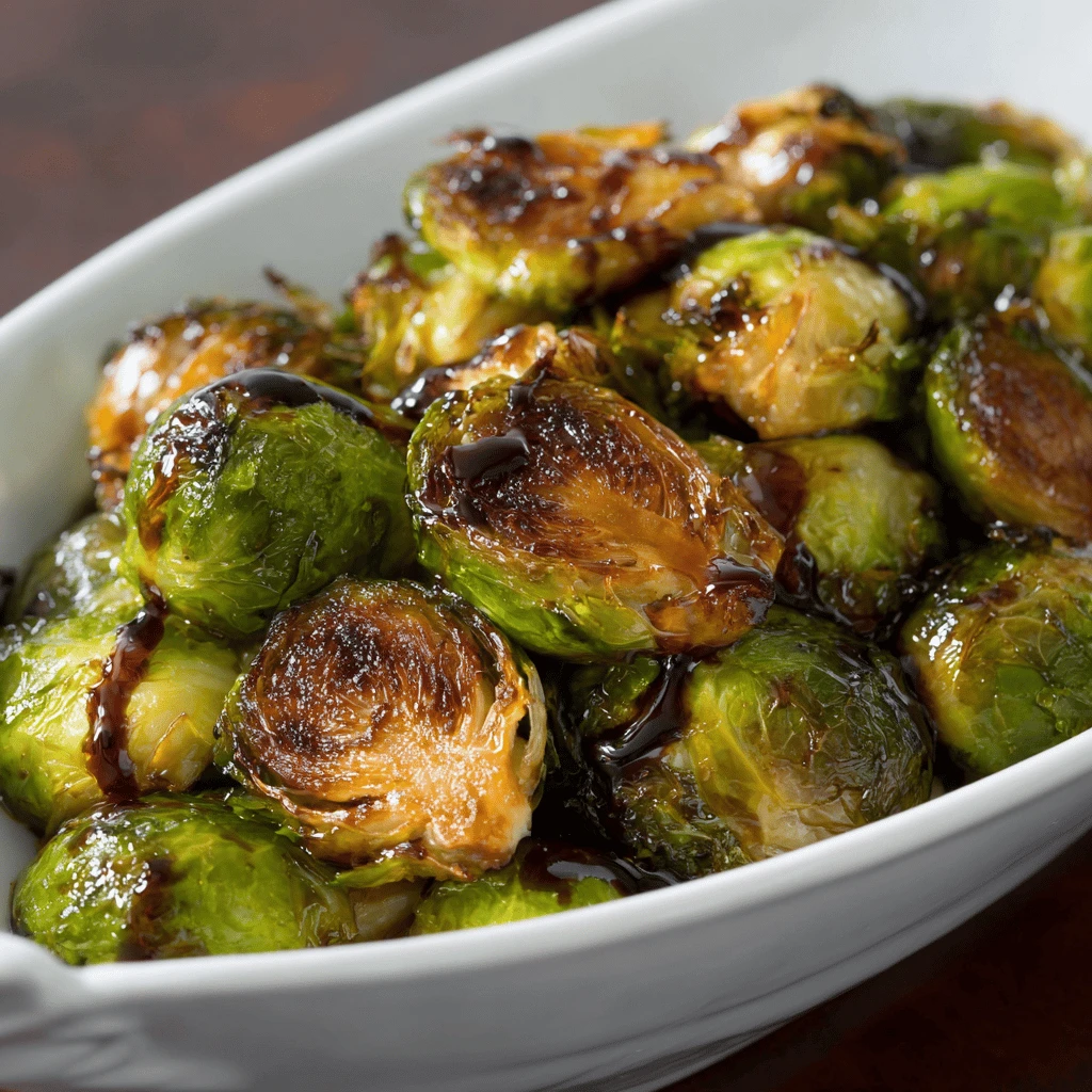 Roasted Brussels Sprouts with Balsamic for Thanksgiving