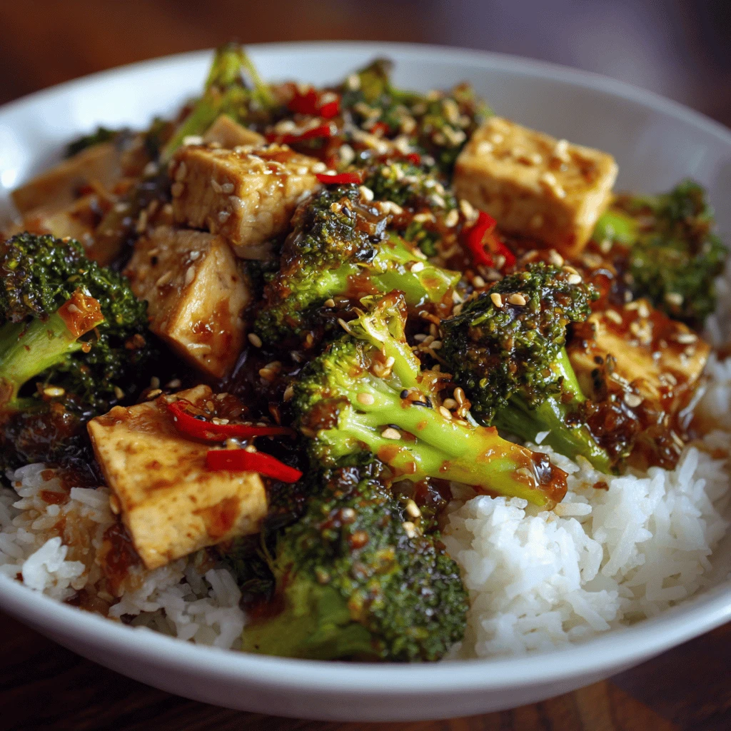 Spicy Broccoli and Tofu Stir-Fry: A Flavorful Vegan Delight