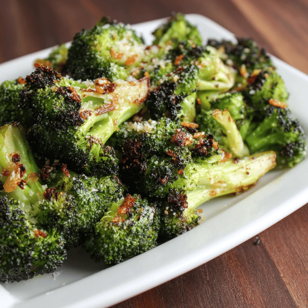 Roasted Broccoli with Garlic and Parmesan